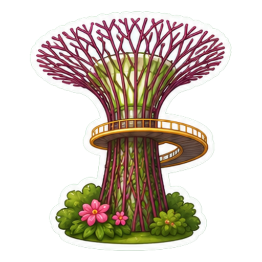Supertree Grove image carrying a postcard key in its RGB low bits